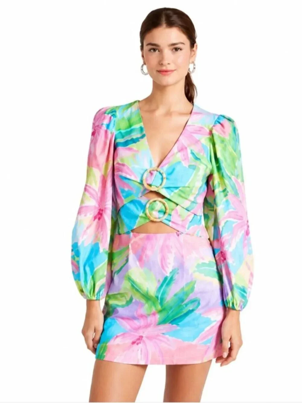 NWT Farm Rio Beach Vibe Mini Dress - Picture 1 of 12